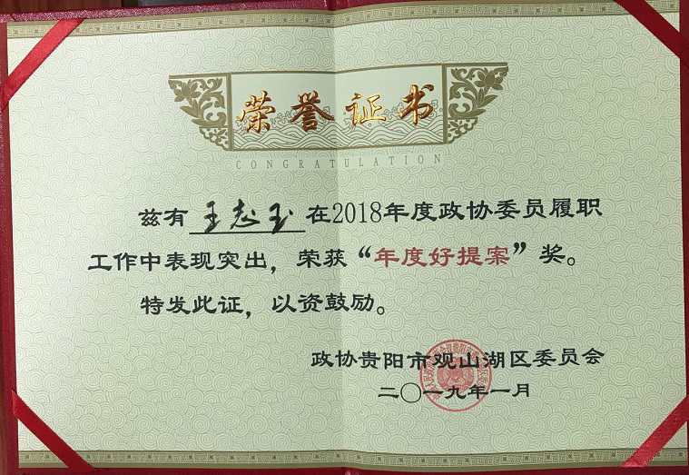 2018年(nián)度好(hǎo)提案